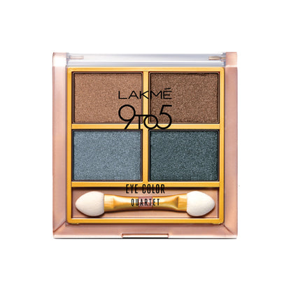 Lakme 9 To 5 Eye Color Quartet Eye Shadow - Smokey Glam