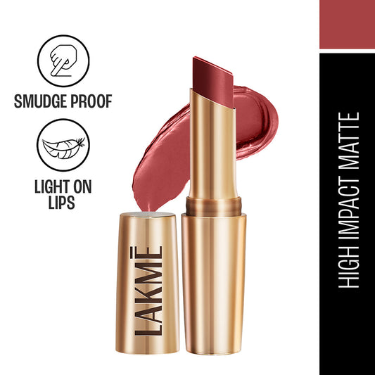 Lakme 9 To 5 Primer + Matte Lipstick - MR4 Roseatte Red