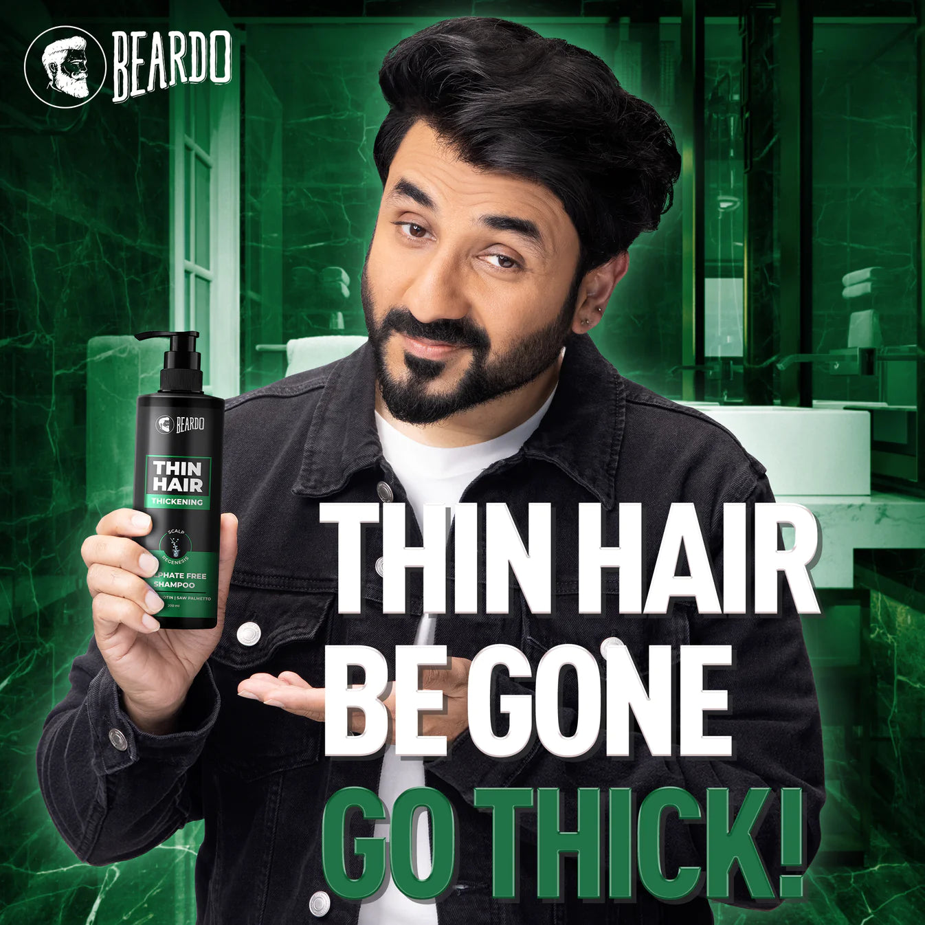 Beardo Hair Thickening Sulphate Free Shampoo 200ml