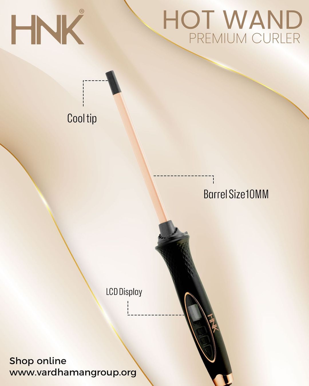HNK Hot Wand 2.5m cord 10mm Barrel ONESTOP MALL OF SALON PRIVATE LIMITED