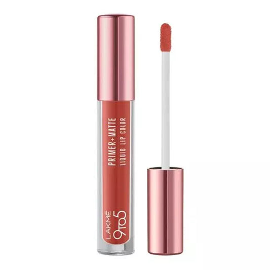 Lakme 9to5 P + M Liquid Lip Color - MP4 Salmon Pink