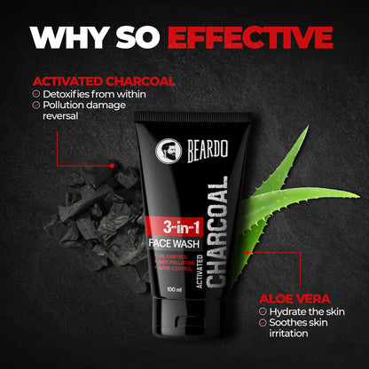 Beardo Activated Charcoal Facewash 100ml