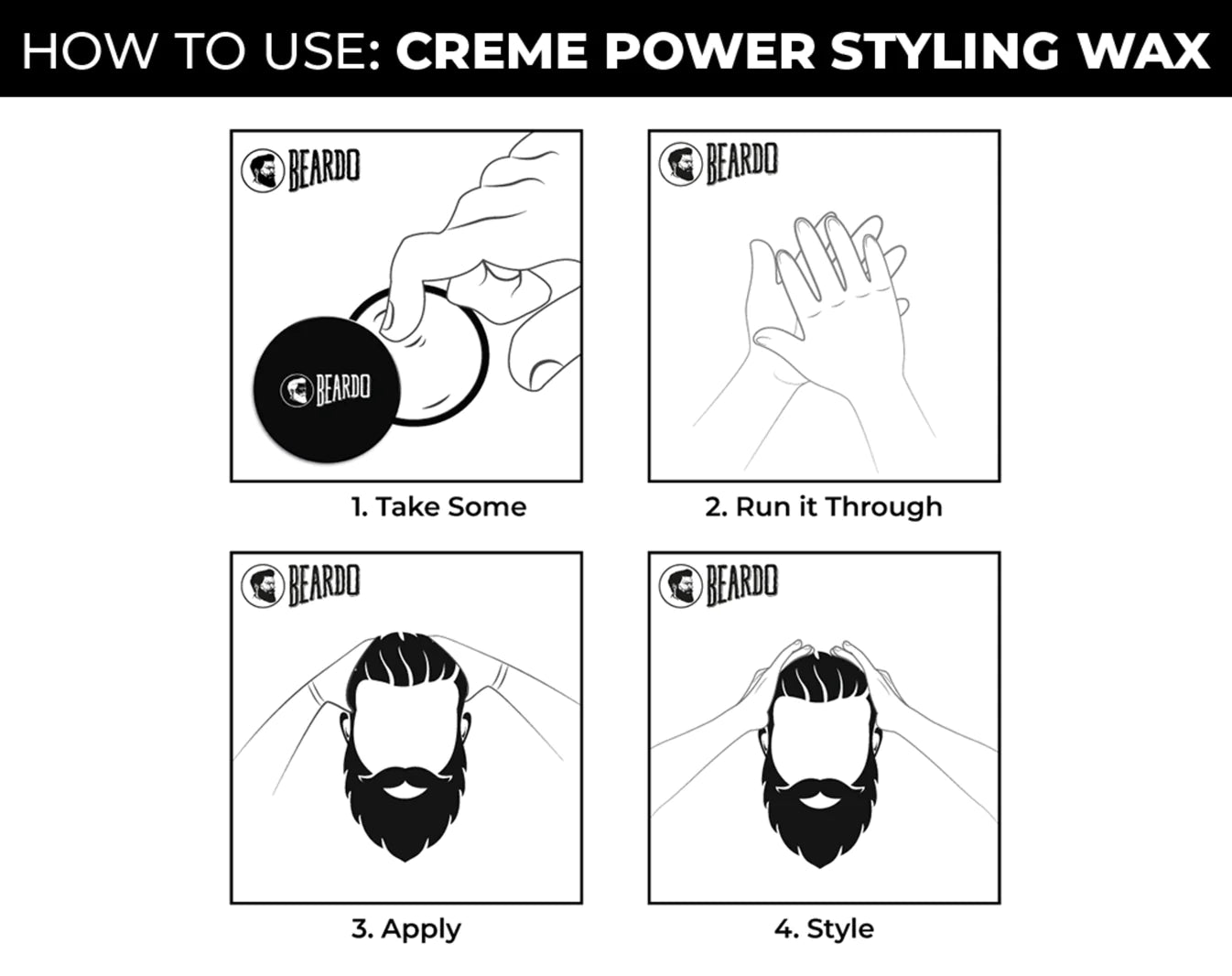 Beardo Creme Power Styling Wax 75g