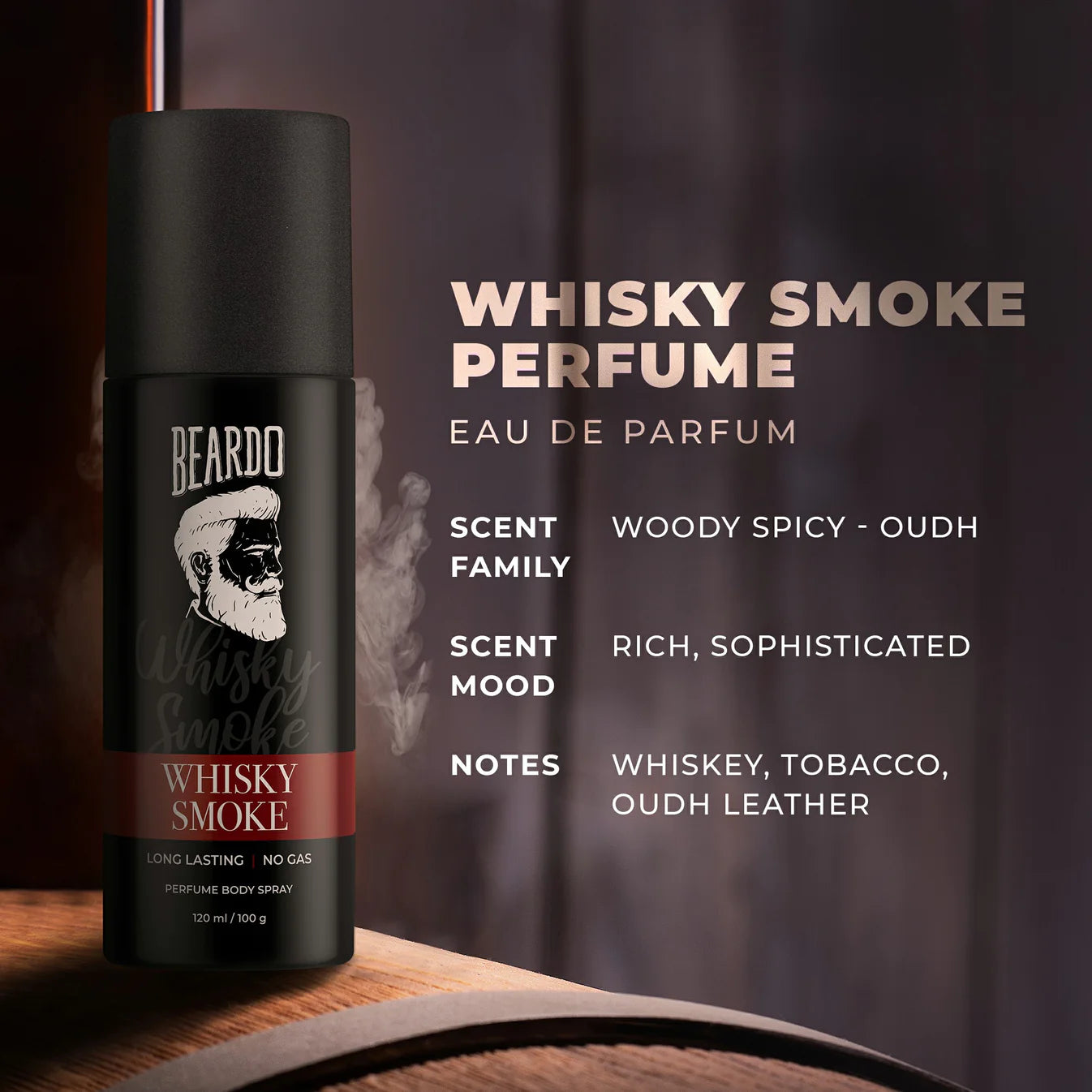 Beardo Whisky Smoke Perfume Body Spray