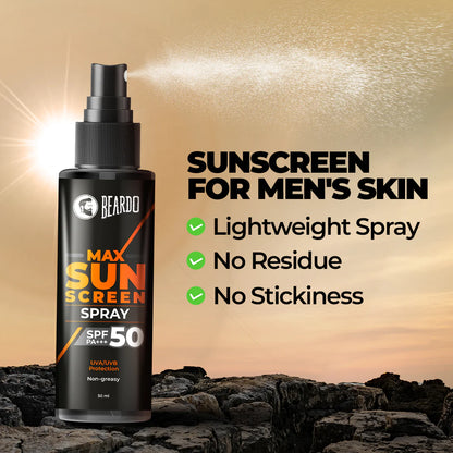 Beardo Max Sunscreen Spray SPF-50