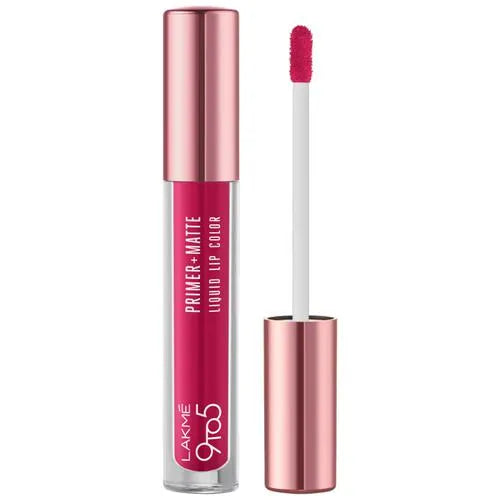 Lakme 9to5 Primer + Matte Liquid Lip Color - MP2 Power Pink