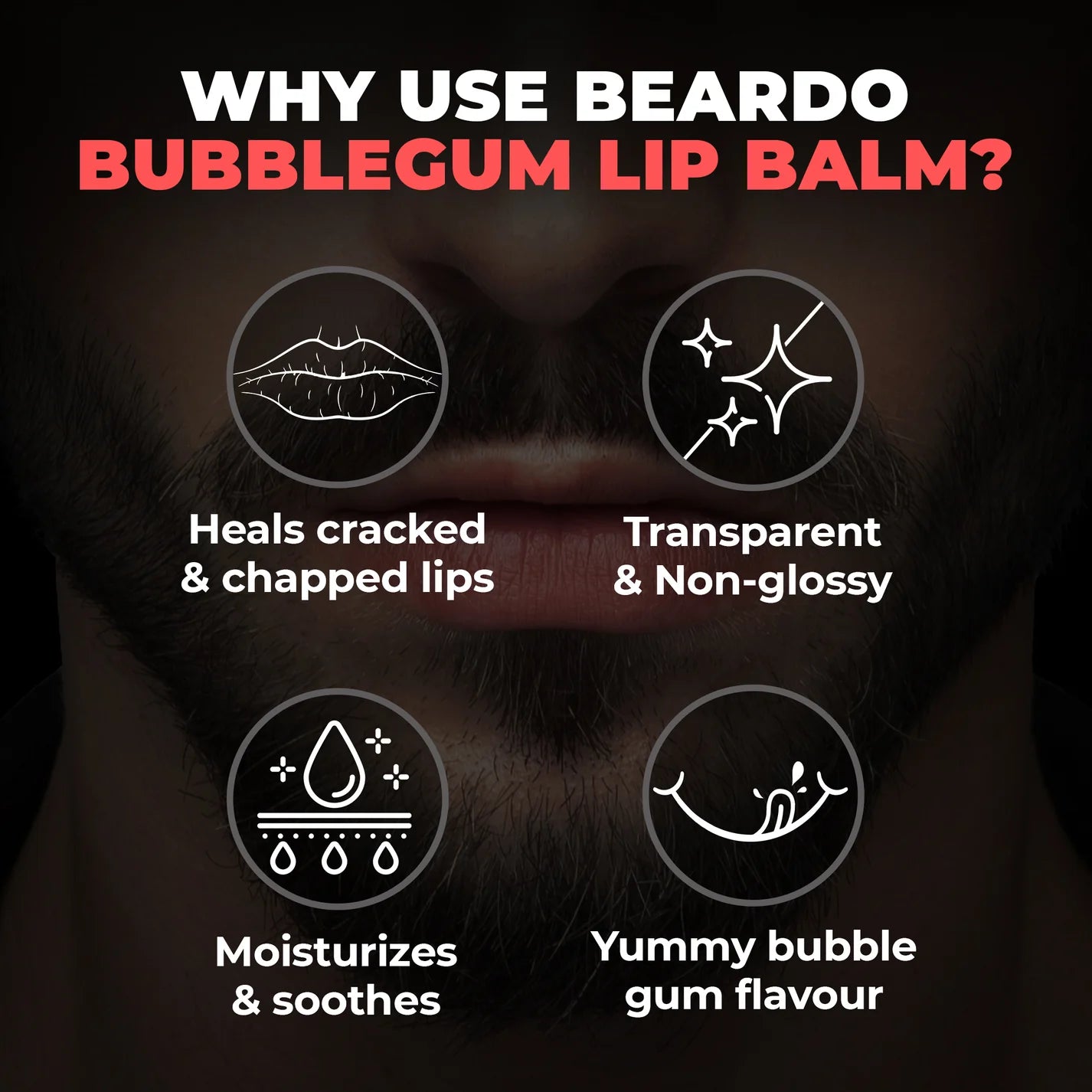 Beardo Lip Balm (Bubblegum)