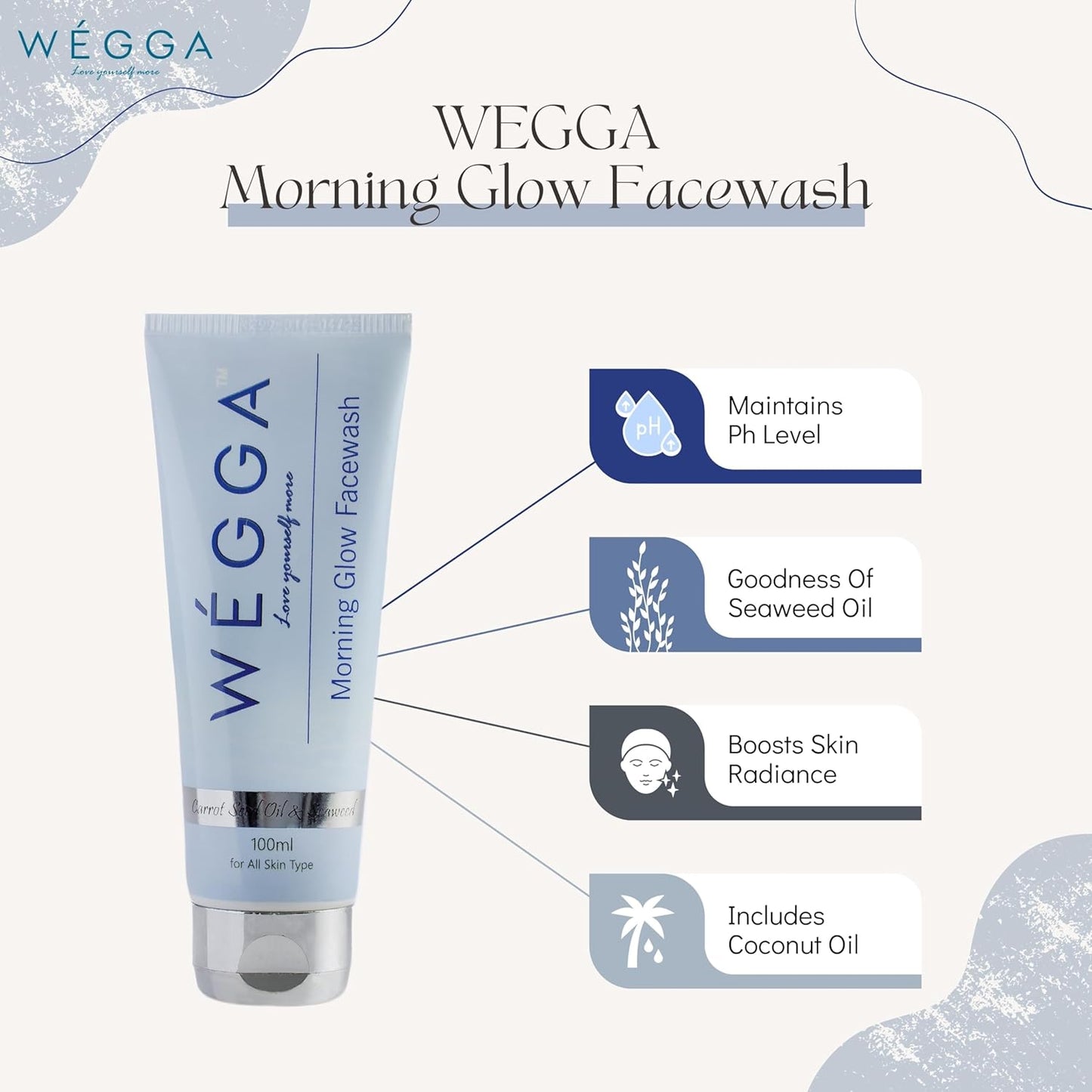 Wegga Morning Glow Facewash 100ml