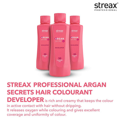 Streax Professional 40 Volume 12% Developer For Argan Secrets Colorant (250ml)