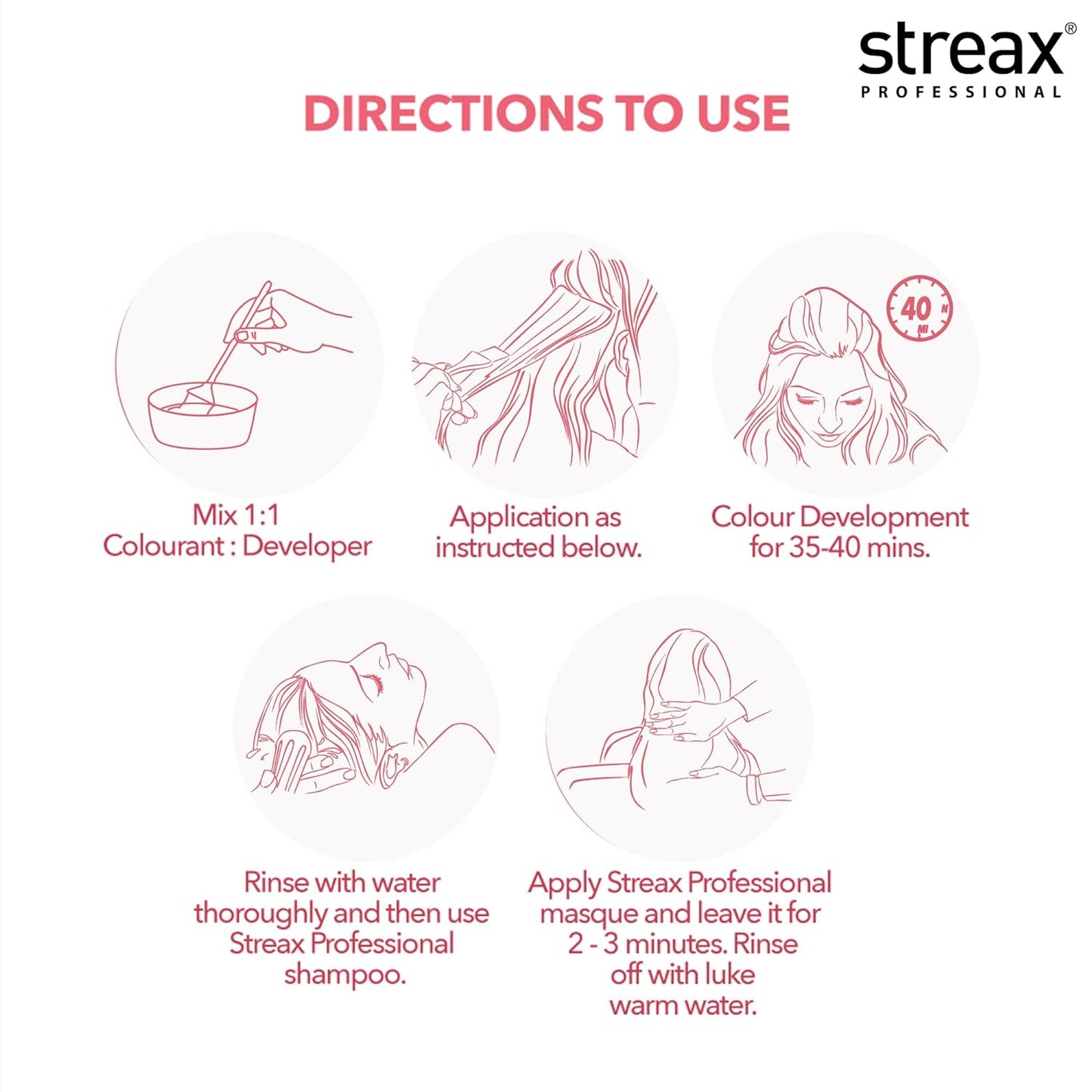 Streax Professional 40 Volume 12% Developer For Argan Secrets Colorant (250ml)