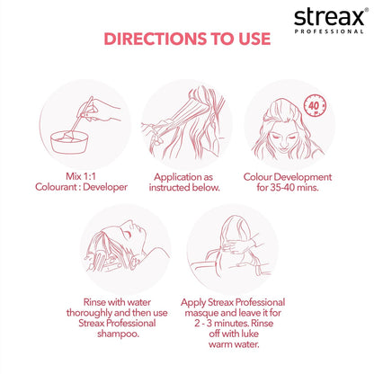 Streax Professional Developer For Argan Secrets Colourant - 20 Volume 6% (250ml)