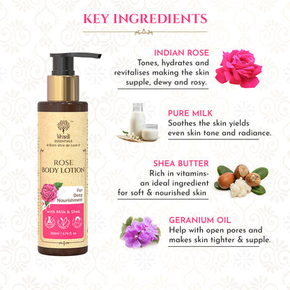 KHADI Rose Body Lotion , 200ml