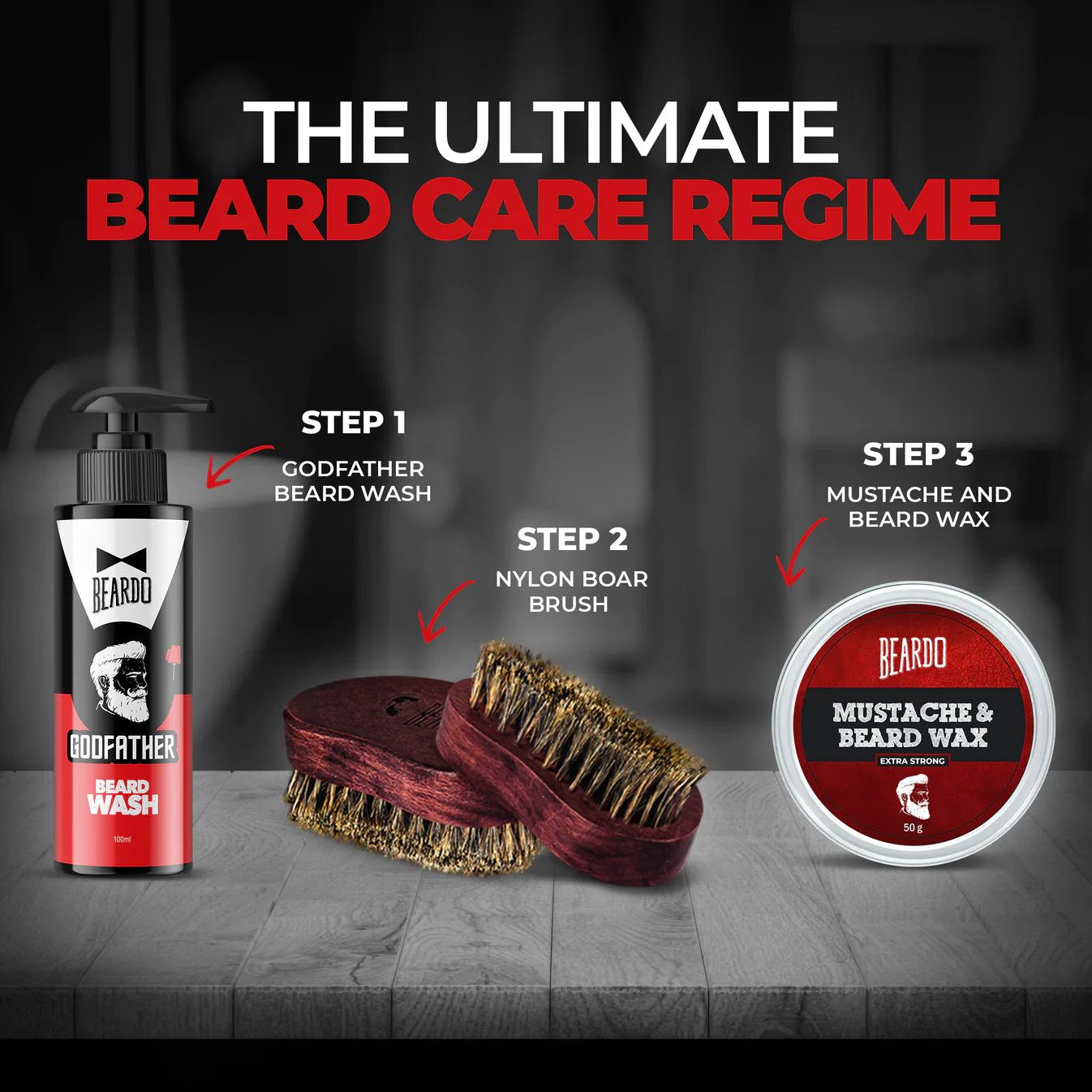 Beardo Beard & Mustache Wax - Extra Strong 50g