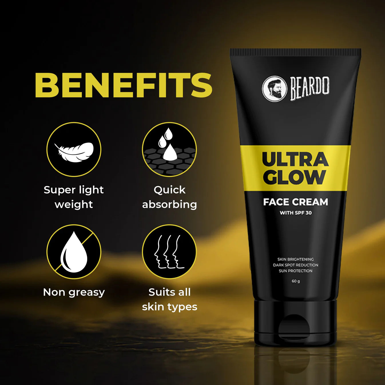 Beardo Ultraglow Face Cream (SPF-30) 60g