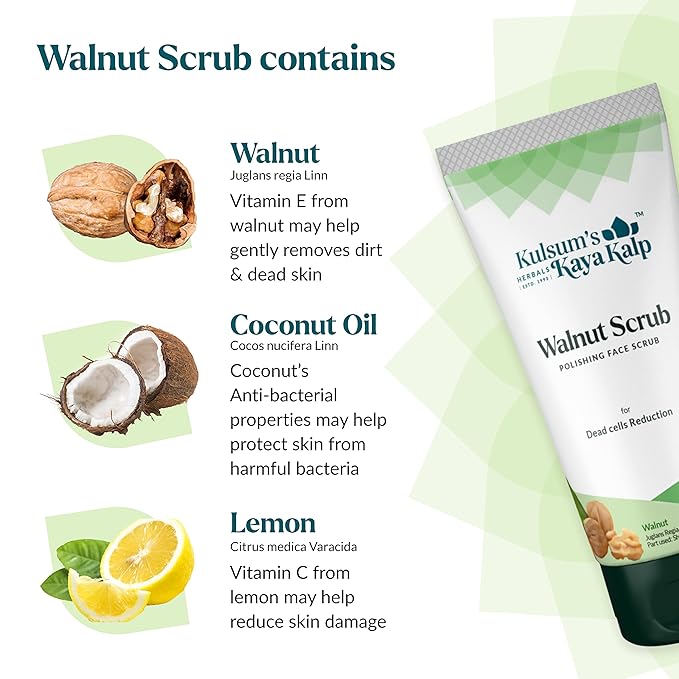 Kulsum Kayakalp Walnut Face Scrub