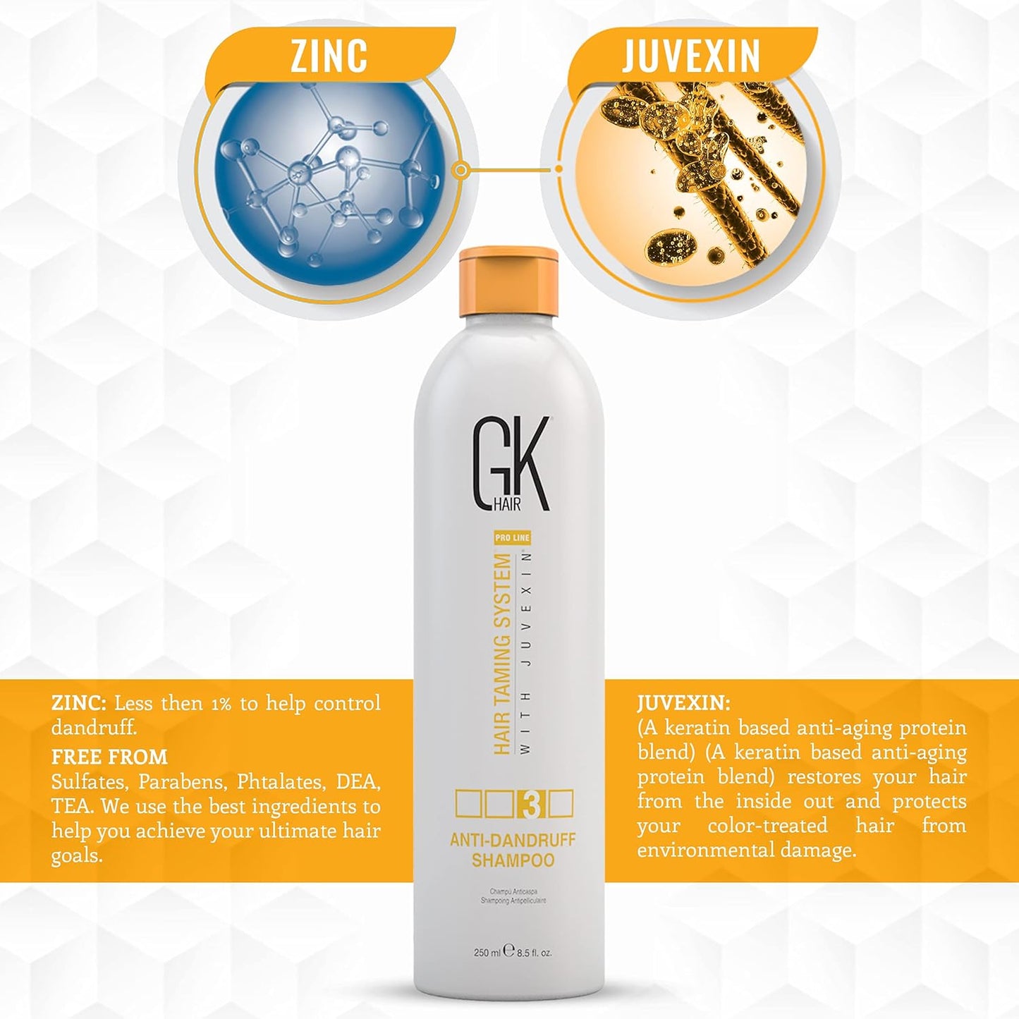 GK Hair Anti Dandruff Shampoo 250 Ml