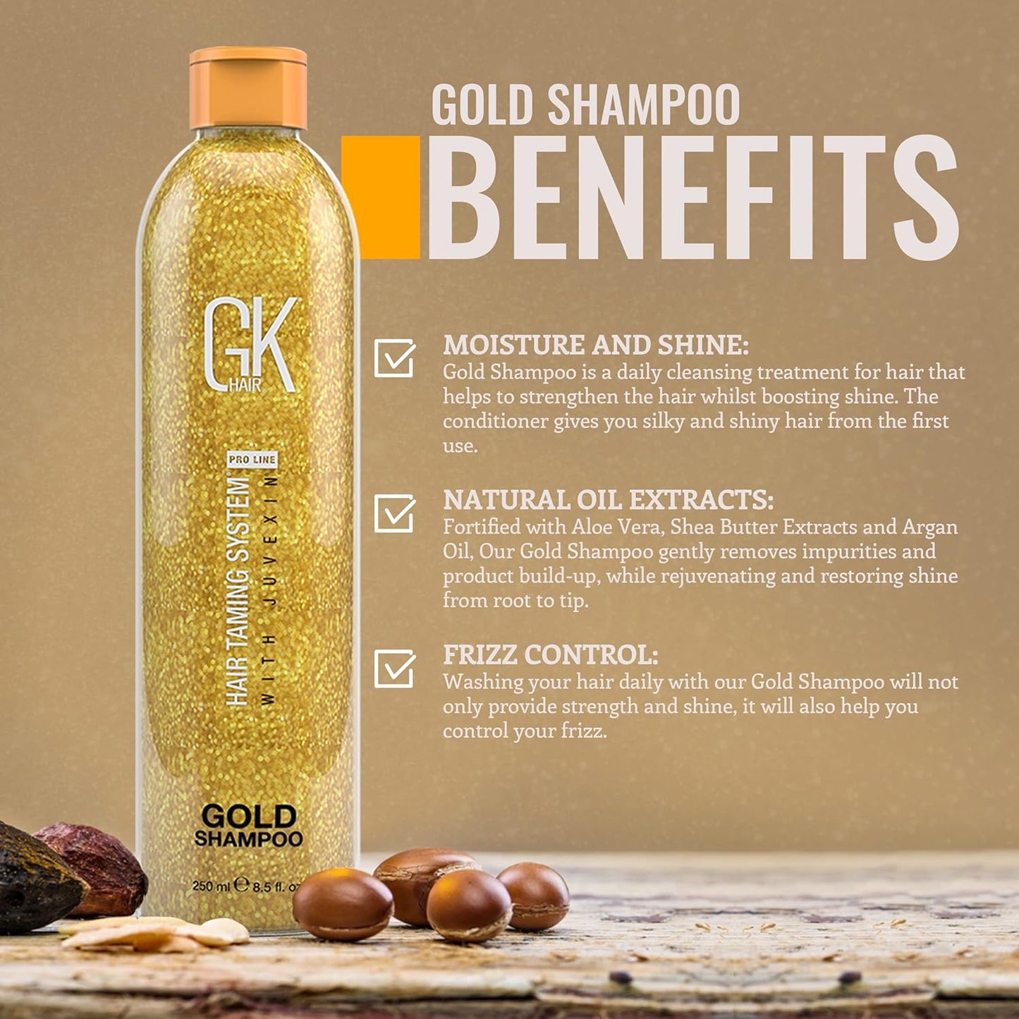 GK Hair Gold Shampoo 250 Ml