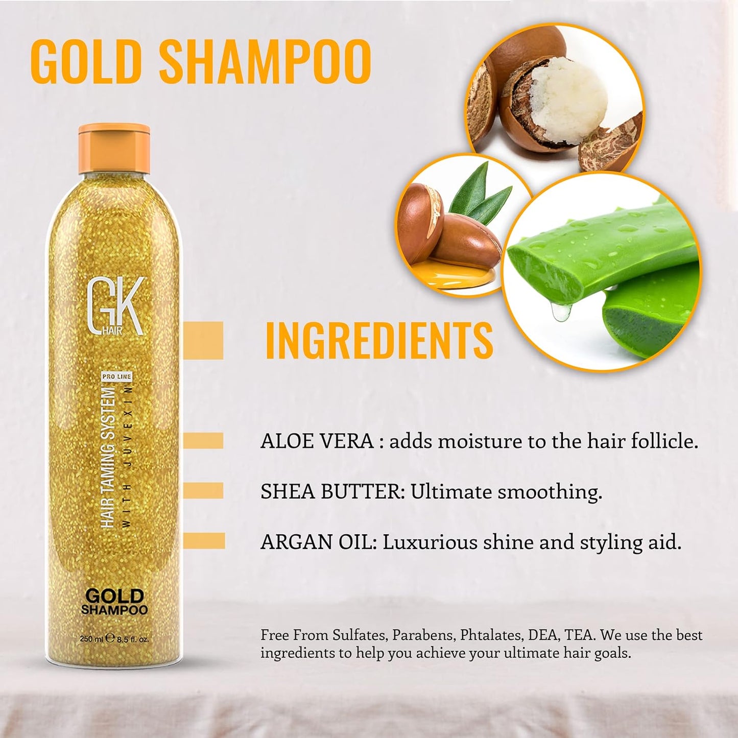 GK Hair Gold Shampoo 250 Ml