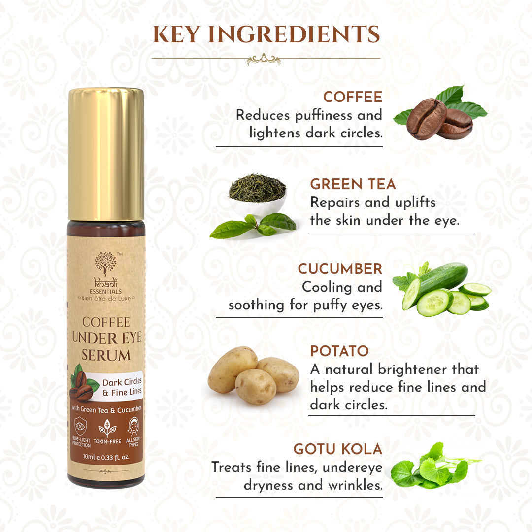 KHADI Coffee Under Eye Serum - 10ml , 10ml