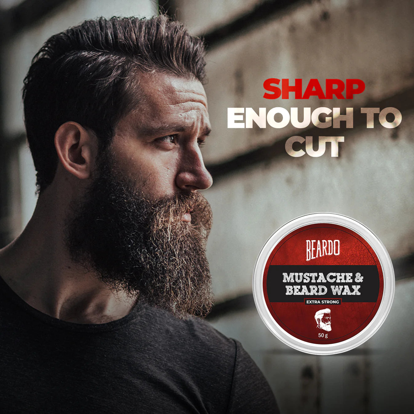 Beardo Beard & Mustache Wax - Extra Strong 50g