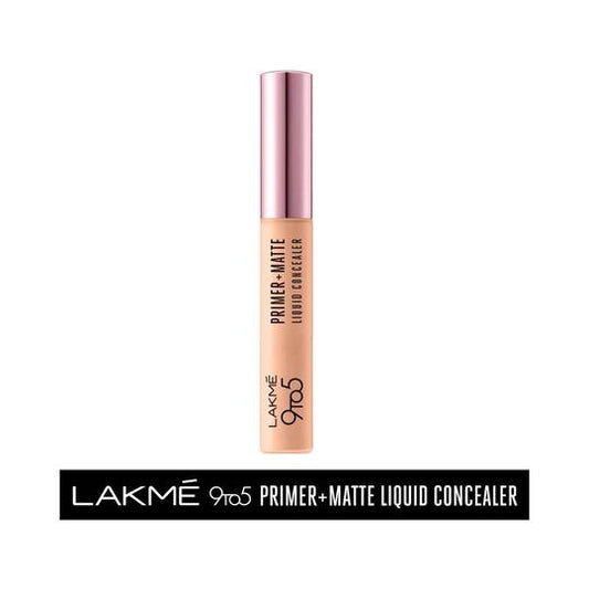 Lakme 9to5 Primer + Matte Liquid Concealer - 10 Ivory
