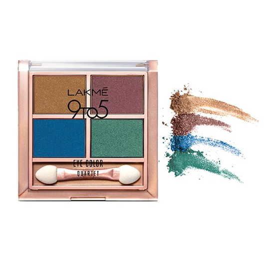 Lakme 9 To 5 Eye Color Quartet Eye Shadow - Royal Peacock