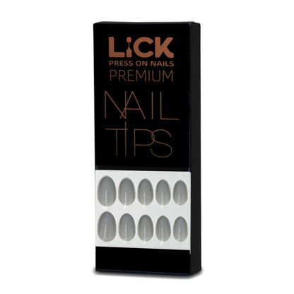 LICK NAILS Almond Pink Square Press On Nails