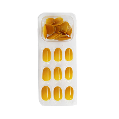 LICK NAILS Mustard Yellow Shade Press on Nails