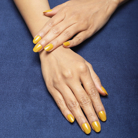 LICK NAILS Mustard Yellow Shade Press on Nails