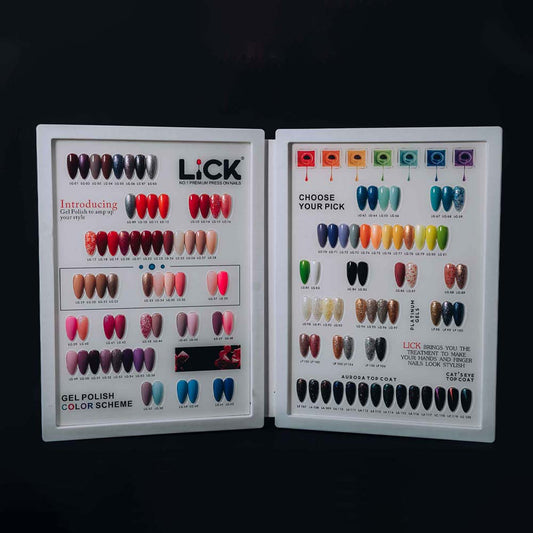 Lick Gel Shade Card