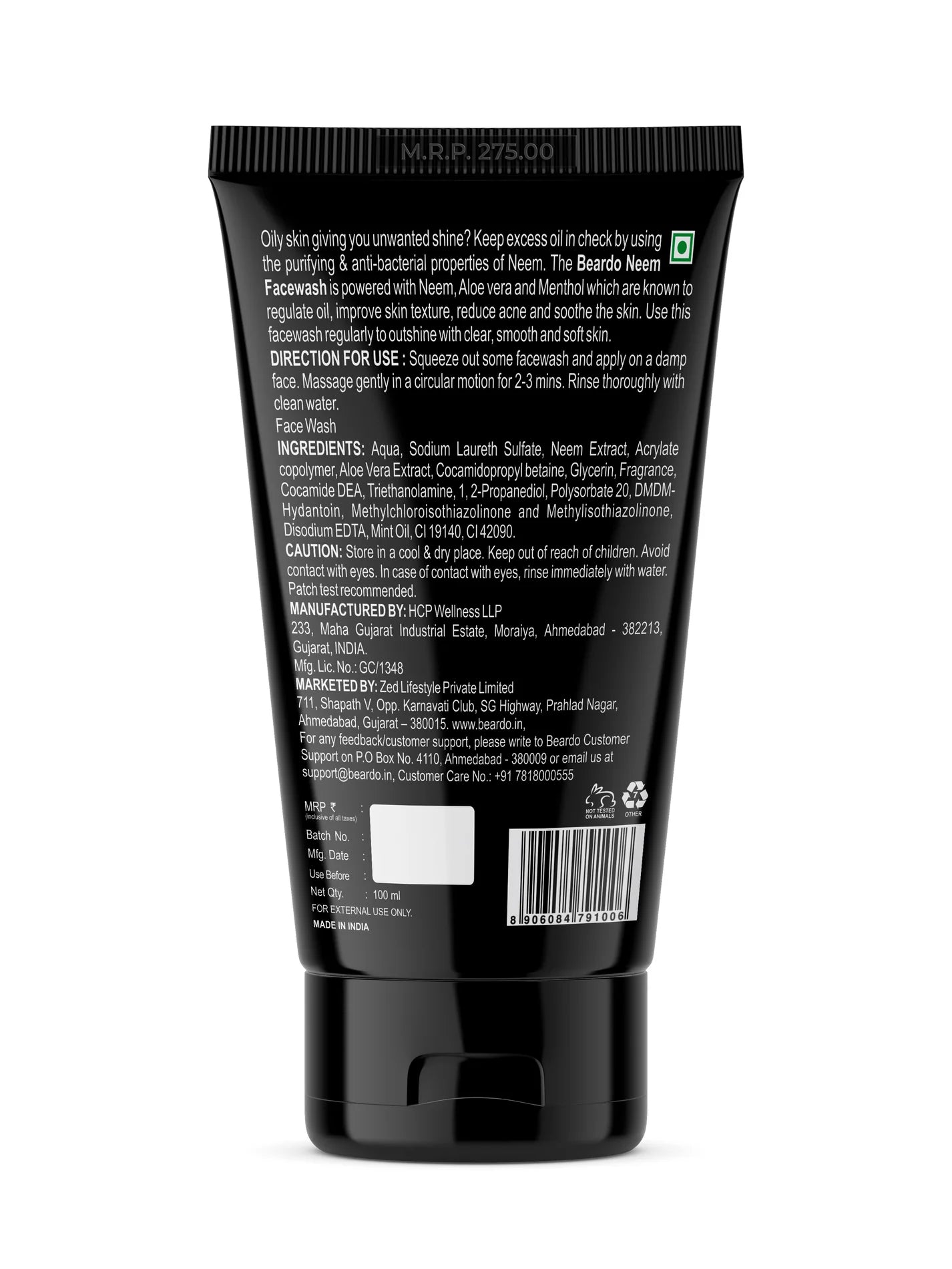 Beardo Neem Facewash for Men 100ml