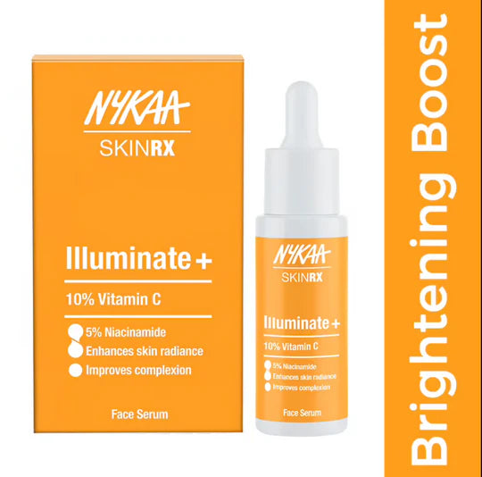 Nykaa SKINRX 10% Vitamin C With 5% Niacinamide Illuminate + Brightening Boost Face Serum