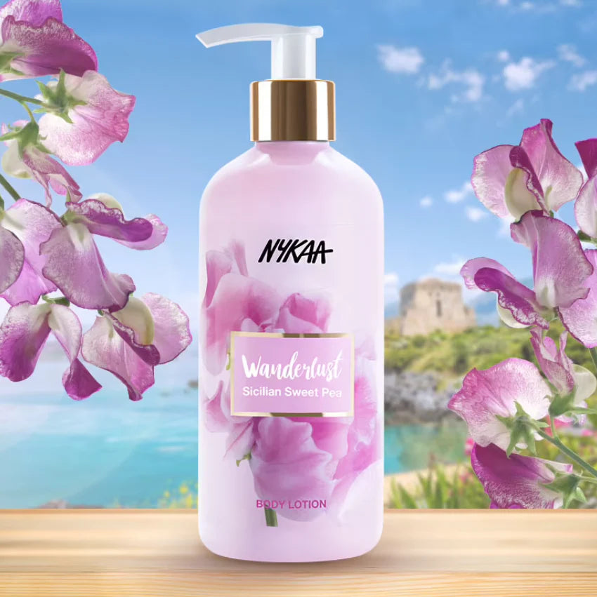 Nykaa Wanderlust Body Lotion - Sicilian Sweet Pea