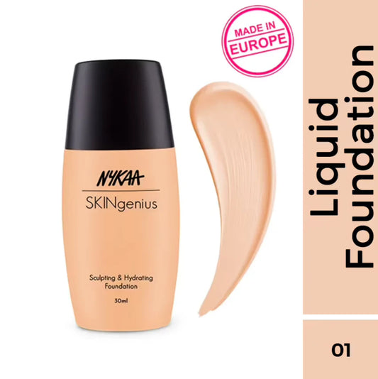 Nykaa Skingenius Sculpting & Hydrating Dewy Foundation For Dry Skin