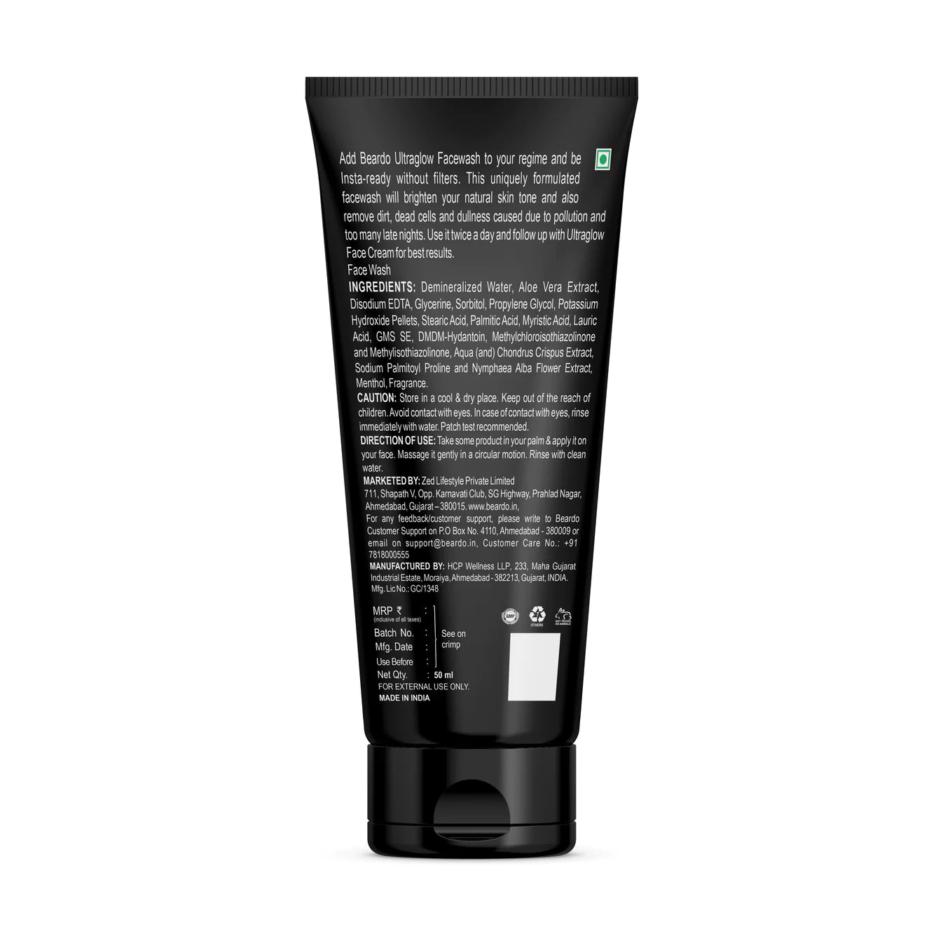 Beardo Ultraglow Facewash for Men 50ML