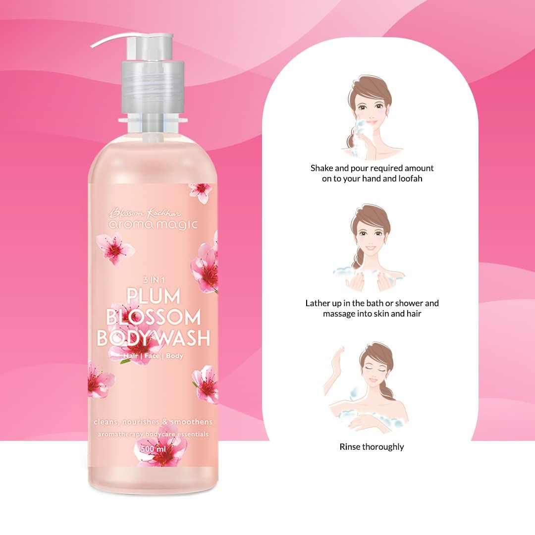 Aroma Magic 3 In 1 Plum Blossom (Hair- Face- Body Wash)