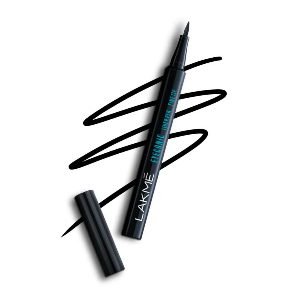 Lakme Eyeconic Liner Pen Fine Tip - Deep Black