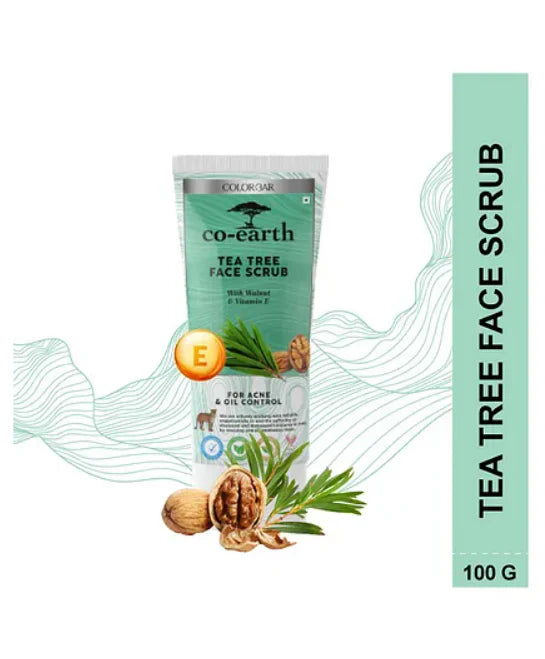 Colorbar Co Earth Tea Tree Face Scrub - 100 Gm