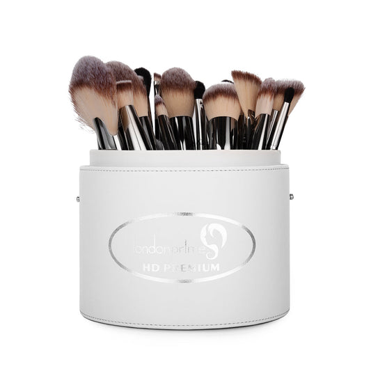 London Prime Cosmetics Brush Holder Cylinder Shaped - White