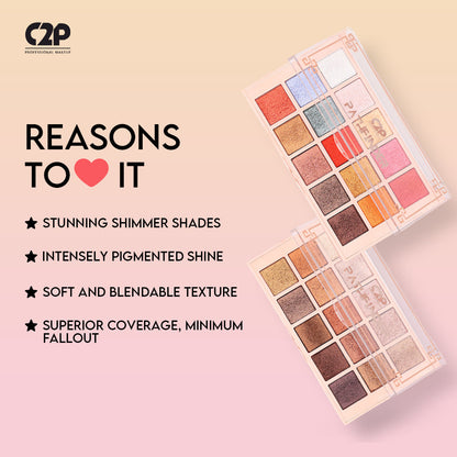 C2P PATHFINDER 15 COLOR EYE SHADOW PALETTE