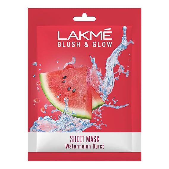 Lakme Blush & Glow Watermelon Sheet Mask, 25 ml